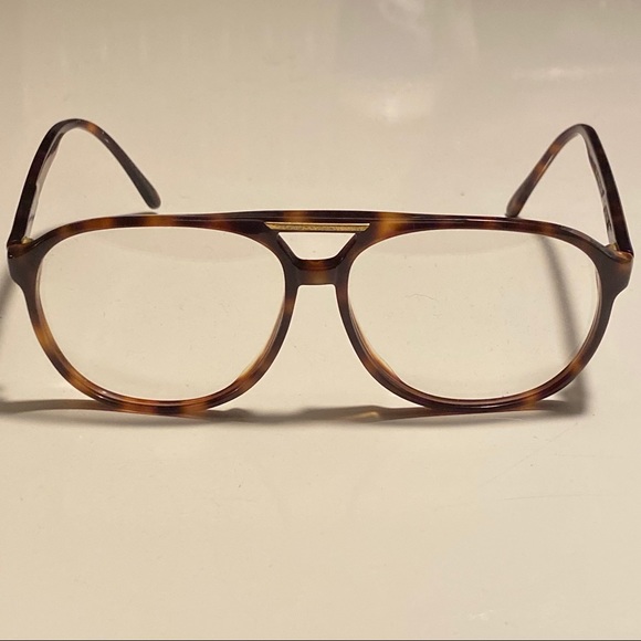 Guy Laroche Dune Aviator Oversize Tortoise Shell Clear Glasses